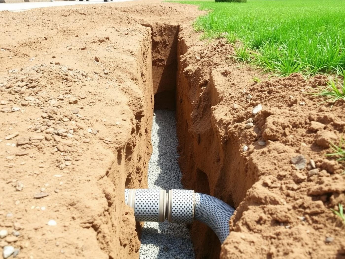 Drainage project — French drain install